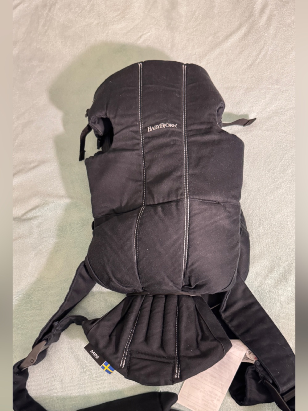 BabyBjörn Black Kids Bottoms with White Stitching